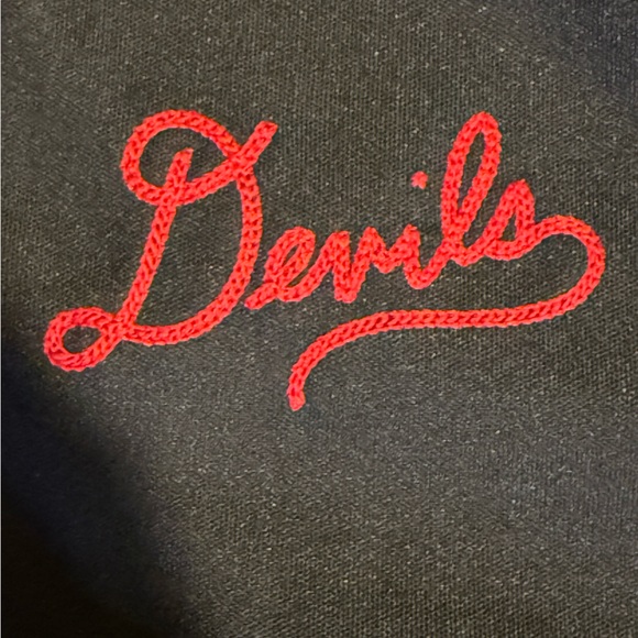 Lucky Brand Black Jacket with Red Devil Design - Picture 2 of 4